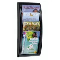 Paperflow Wandhalter Quick Blick 4 x A4 Fächer schwarz