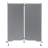 PAPERFLOW Trennwand  mobil alugrau 152x170cm 3660141900026 PAPERFLOW 2 Stück