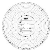 Haug Diagrammscheiben 3100 125 Km/h Kombi Durchmesser 12cm 4030313251000 Haug 100 Stück