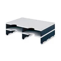 styro Sortierstation Styrodoc grau/schwarz mit 4 Fächern