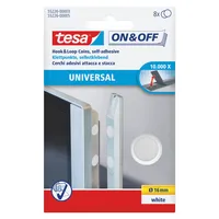 tesa On & Off - mounting adhesive - 1.6 cm diameter - white (pack of 8)
