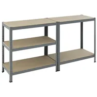 pro-bau-tec Schwerlastregal 10074 180x90x45cm 5Böden 265kg 4039703100744 pro-bau-tec