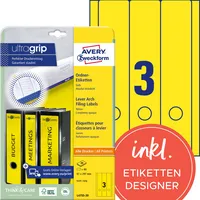 Avery Zweckform Ordnerrückenetikett ultragrip breit/lang