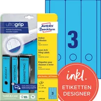 Avery Zweckform Ordnerrückenetikett ultragrip breit/lang
