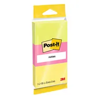 Post-it Haftnotizen 6812N, Neon Notes, 35x51mm, 3-farbig sortiert, rechteckig 3134375282871 Post-it 3 Stück
