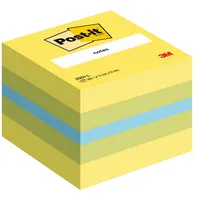 Post-it Haftnotizen 2051-L, Mini, 51x51mm, farbig sortiert (gelb/grün/blau), quadratisch 4001895853814 Post-it