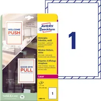 AVERY Zweckform L9001-10 Universaletiketten 210x297mm weiß 4004182334904 AVERY Zweckform 10 Stück