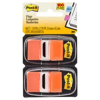 Post-it Haftmarker 680-OE2, Index Standard, 25,4x43,2mm, orange, ohne, rechteckig 0051141920566 Post-it 2 Stück