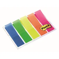 Post-it Haftmarker 683HF5, Mini, 11,9x43,2mm, 5-farbig sortiert, ohne, Z-Notes, rechteckig 0051141909943 Post-it 5 Stück