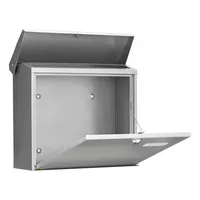 Burg-Wächter Briefkasten Comfort, Stahl, mit Beleuchtung, Einwurfgröße: C4, silber 4003482041505 Burg-Wächter