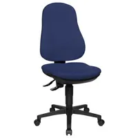 Topstar Bürodrehstuhl Point 70, blau / schwarz, bis 110kg, ohne Kopfstütze 4014296541983 Topstar