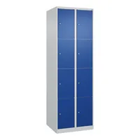 CP-Möbel C+P Schließfachschrank Classic PLUS 2x4Fächer 1850x600x500mm l.grl.bl 4067521350485 CP-Möbel