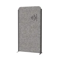 MAUL Akustik-Trennwand MAULcocoon  9701089, dunkelgrau 100,0 x 182,0 cm, 1 St.