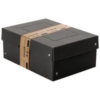 Falken Aufbewahrungsbox PureBox Black 22001720, mit Deckel, außen 18x10x25cm, Pappe schwarz 4014481245122 Falken
