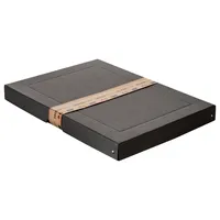 Falken Aufbewahrungsbox PureBox Black 22001680, mit Deckel, außen 32x4x44cm, Pappe schwarz 4014481245023 Falken