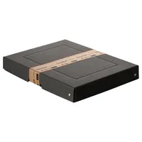Falken Aufbewahrungsbox PURE Box 22001696, 75 Liter, mit Deckel, außen 240x40x320mm, Pappe schwarz 4014481245061 Falken