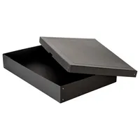Falken Aufbewahrungsbox PureBox Black 22001768, mit Deckel, außen 44x10x62xcm, Pappe schwarz 4014481245009 Falken