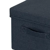 Leitz Aufbewahrungsbox Fabric 61460089, ca. 4 Liter, außen 285x190x160mm, recycelte Pappe mit Stoffüberzug, zu 71% recycelbar samtgrau 2 Stück