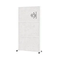 MAUL Akustik-Trennwand MAULconnecto 9611102, hellgrau 100,0 x 182,0 cm mit Rollen, 1 St.