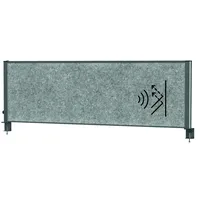 MAUL Akustik-Tischtrennwand MAULconnecto Uplight 9761689, dunkelgrau 160,0 x 51,5 cm, 1 St.