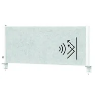 MAUL Akustik-Tischtrennwand MAULconnecto Uplight 9762202, hellgrau 120,0 x 51,5 cm, 1 St.