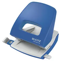 Leitz Bürolocher NeXXt Recycle 5003-00-35, blau, bis 3mm 30 Blatt, mit Anschlagschiene 4002432135288 Leitz