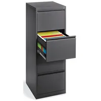 Soennecken Hängeregistraturschrank 820131691 BASE LINE, anthrazit, 4 Schubladen, 1-bahnig 4003969135338 Soennecken