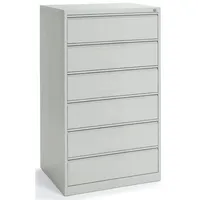 Soennecken Karteikartenschrank 6Schübe 3bahnig 760x1320x620mm l.gr 4003969134775 Soennecken