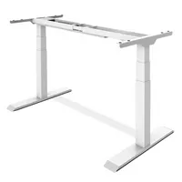 Soennecken Schreibtischgestell FLEX MODUL, elektrisch höhenverstellbar, 58-123cm (H), 120-240x205mm (BxT), T-Fuß-Gestell, weiß 400396913544
