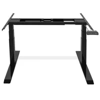 Soennecken Schreibtischgestell FLEX MODUL, elektrisch höhenverstellbar, 58-123cm (H), 120-240x205mm (BxT), T-Fuß-Gestell, schwarz 400396913
