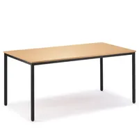 Soennecken Konferenztisch BASE MODUL, 72cm (H), 180x80cm (BxT), rechteckig, buche / anthrazit 4003969135161 Soennecken
