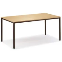 Soennecken Konferenztisch BASE MODUL, 72cm (H), 120x80cm (BxT), rechteckig, buche / sepiabraun 4003969134904 Soennecken