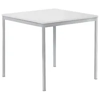 Soennecken Konferenztisch BASE MODUL, 72cm (H), 80x70cm (BxT), rechteckig, weiß / silber 4003969135192 Soennecken
