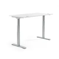 Soennecken Sitz-Steh-Schreibtisch FLEX MODUL, elektrisch höhenverstellbar, 60,5-125,5cm (H), 200x80cm (BxT), rechteckig, weiß / alusilber 4
