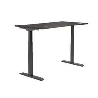 Schreibtisch FLEX MODUL 2.000 x 605-1.255 x 800 mm (B x H x T) schwarz