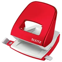 Leitz Bürolocher New NeXXT WOW 5008-10-26, rot, bis 3mm 30 Blatt, mit Anschlagschiene 4002432135141 Leitz