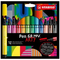 STABILO® Fasermaler Pen 68 MAX ARTY 12 St./Pack.