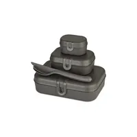 Koziol LunchboxBesteckset PASCAL READY 7168701 ash grey 4002942559604 Koziol