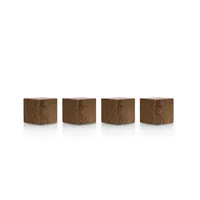 Magnetoplan Haftmagnet Design Wood Series, 1665351, Würfel, 20x20mm, dunkelbraun, 4kg 4013695067261 Magnetoplan 4 Stück
