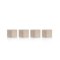 Magnetoplan Haftmagnet Design Wood Series, 1665349, Würfel, 20x20mm, hellbraun, 4kg 4013695067254 Magnetoplan 4 Stück
