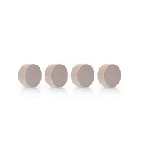 Magnetoplan Haftmagnet Design Wood Series, 1665449, Rund, 30mm Ø, birke, 4000g 4013695067292 Magnetoplan 4 Stück