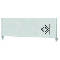 MAUL Akustik-Tischtrennwand MAULconnecto 9752695, hellgrau 160,0 x 51,5 cm, 1 St.