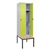 CP-Möbel C+P Spind Classic PLUS 2Abteile 2120x600x815mm l.grc.gn 4066681743748 CP-Möbel