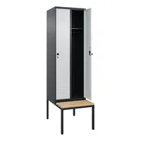 CP-Möbel C+P Spind Classic PLUS 2Abteile 2120x600x815mm s.grl.gr 4068192108184 CP-Möbel