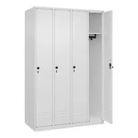 CP-Möbel Spind Classic Plus verkehrsweiß 080000-40-S10012, 4 Schließfächer 120,0 x 50,0 x 185,0 cm 4067521352946 CP-Möbel