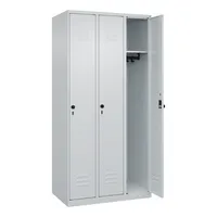 CP-Möbel Spind Classic Plus lichtgrau 080000-30-S10008, 3 Schließfächer 90,0 x 50,0 x 185,0 cm 4067521351710 CP-Möbel