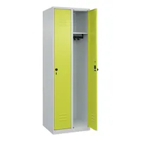 CP-Möbel Spind Classic Plus clowngrün, lichtgrau 080000-20-S10009, 2 Schließfächer 60,0 x 50,0 x 185,0 cm 4067521350270 CP-Möbel