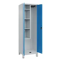 CP-Möbel Putzmittelschrank Classic Plus 080110-00-S10004 lichtblau, lichtgrau 60,0 x 50,0 x 195,0 cm, aufgebaut 4066681617599 CP-Möbel