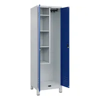 CP-Möbel Putzmittelschrank Classic Plus 080110-00-S10003 enzianblau, lichtgrau 60,0 x 50,0 x 195,0 cm, aufgebaut 4066681617582 CP-Möbel