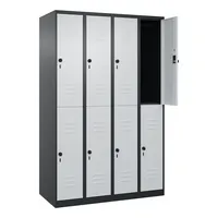 CP-Möbel C+P Spind Classic PLUS doppelt 4Abteile 1850x1200x500mm s.grl.gr 4068192108283 CP-Möbel